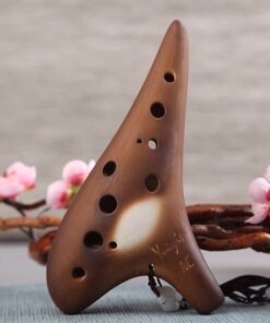 Ocarina in legno annerito