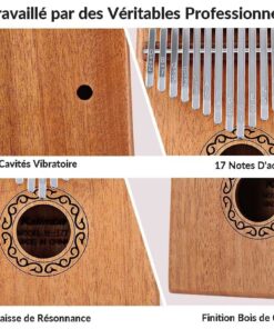 Kalimba de mogno de 17 notas [Kit completo Comprar Kalimba em TheKalimba.com