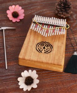 Kit Complet Kalimba 17 notes Bois Massif Mbira