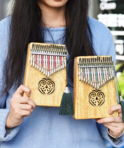 Kit Complet Kalimba 17 notes Bois Massif Ammoon Kalimba 17 teclas madera maciza