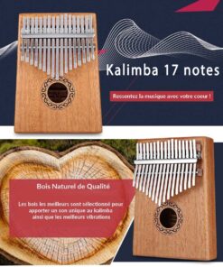 Kalimba de mogno de 17 notas [Kit completo Kalimba 17 notas