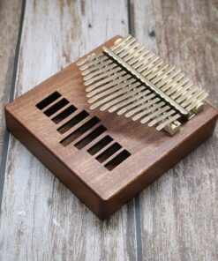 Kalimba Sapele 17 teclas em madeira maciça