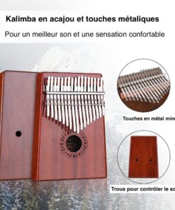 [Kalimba Gecko con custodia rigida - 17 note in mogano kalimba gecko mogano