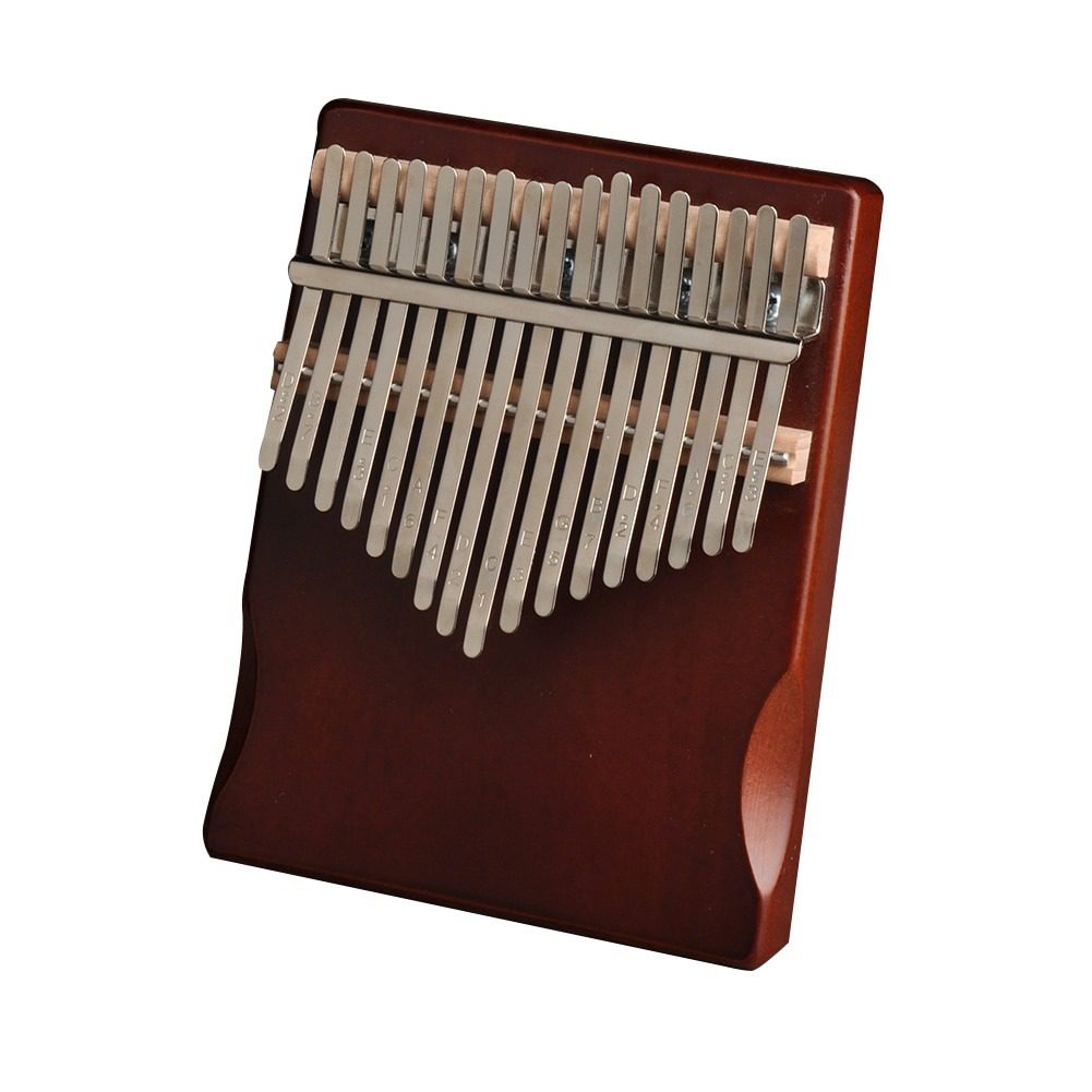 mbira piano de pulgar de madera de pino, 17 teclas, multifuncional, práctica, duradera, kalimba con afinador, partitura autoadhesiva