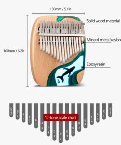 kalimba de 17 notas em faia e resina kalimba de 17 notas em faia e resina