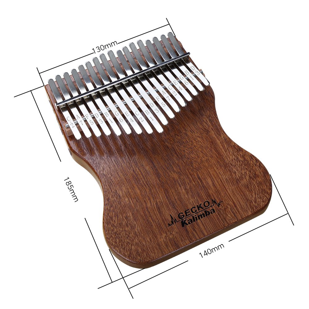 kalimba 17 notas gecko