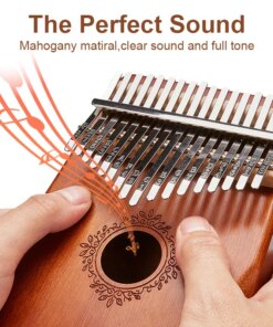 Kit para principiantes - Kalimba de mogno de 17 notas Kit para principiantes - Kalimba de mogno de 17 notas
