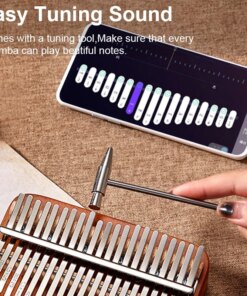 Kit para principiantes - Kalimba de mogno de 17 notas Kit para principiantes - Kalimba de mogno de 17 notas